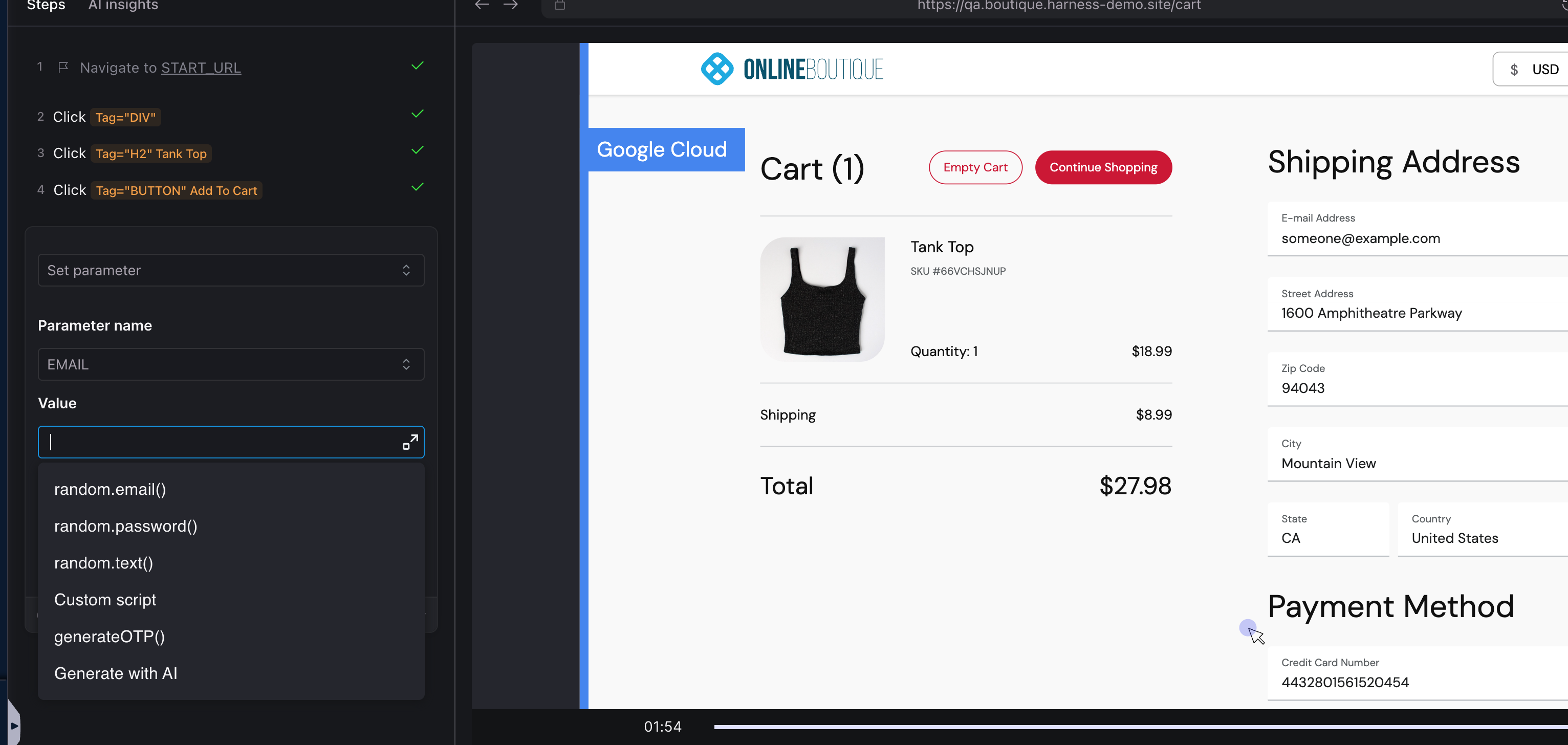 Set Parameter Set Parameter
